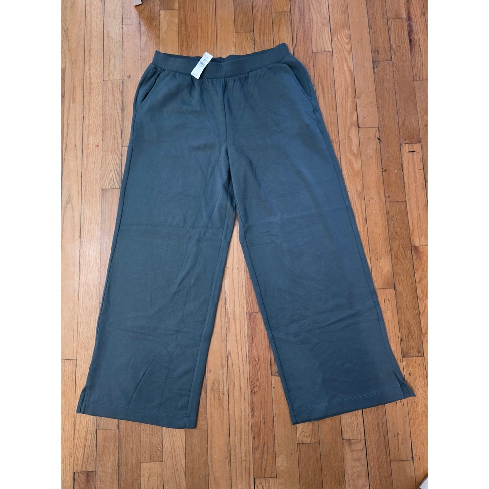 NWT Lou & Grey Scubasoft Lounge Set Dark Teal Green Top Pants Sz L Co-ord 2pc